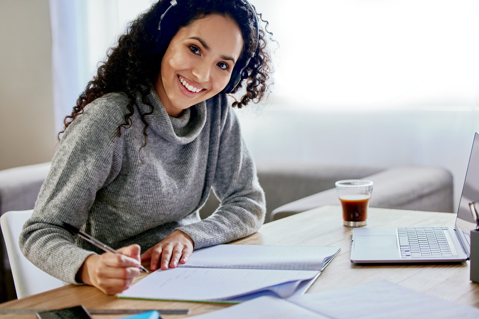 Cultivating a Success Mindset. Shot of a Young Woman Working Fro